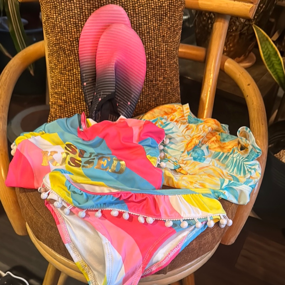Colorful Kids One Piece Swimsuit